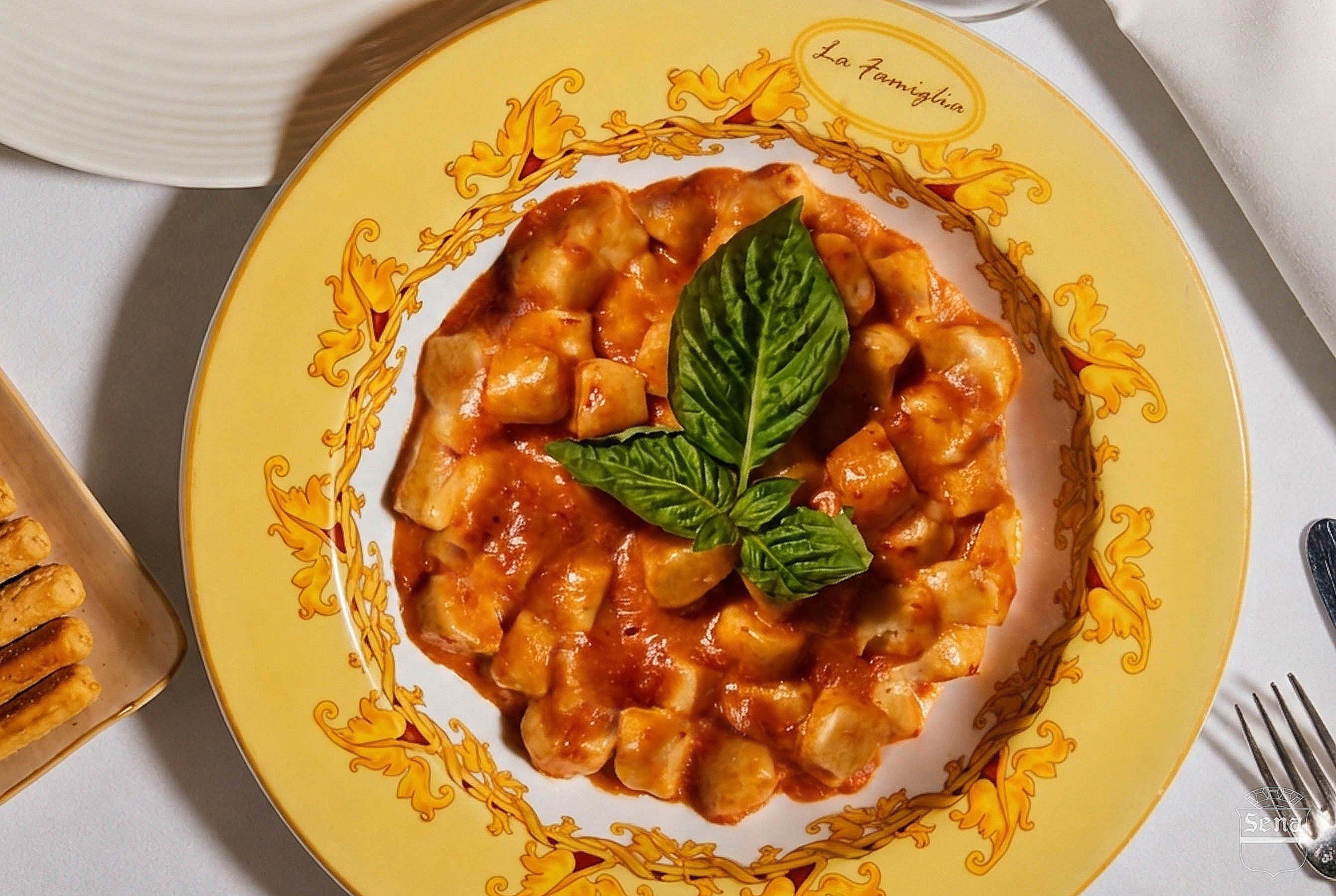 50th Anniversary menu highlight dish at La Famiglia